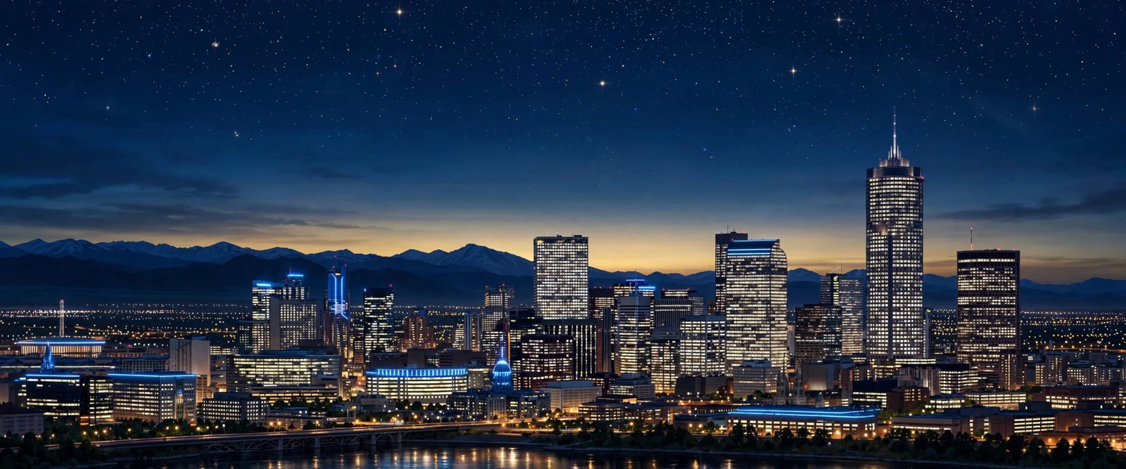 Denver at night — the King&rsquo;s city
